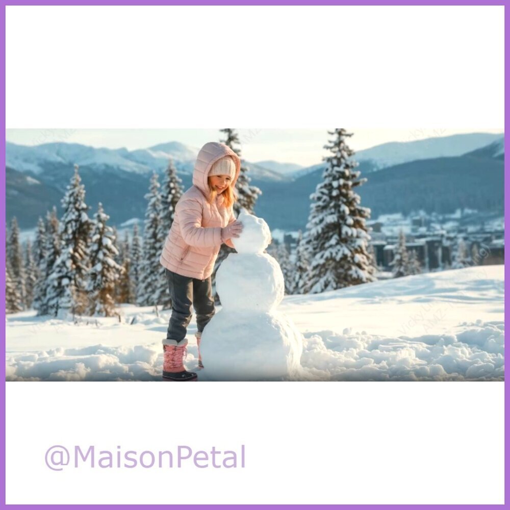 Water-Resistant Snow Boots with Faux Fur Lining, Anti-Slip Outsole, Zip Closure - Picture 7 of 7